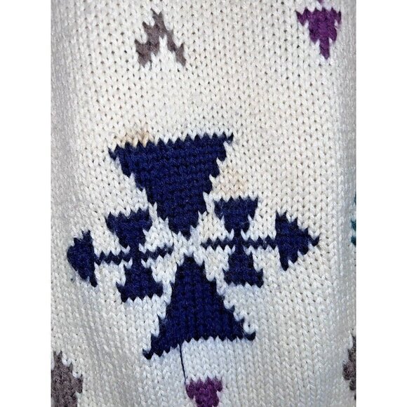 Vintage 80s TAMARON Womens Wool Blend Knit Crew Neck Pullover Sweater Sz L - Picture 4 of 13